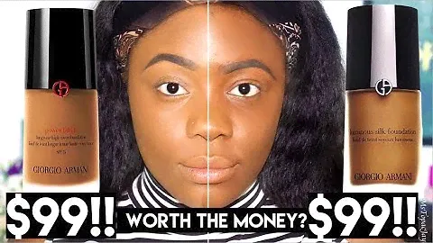 Foundation Test #11&12 | Giorgio Armani Luminous Silk Foundation 13 v Power Fabric Foundation Review