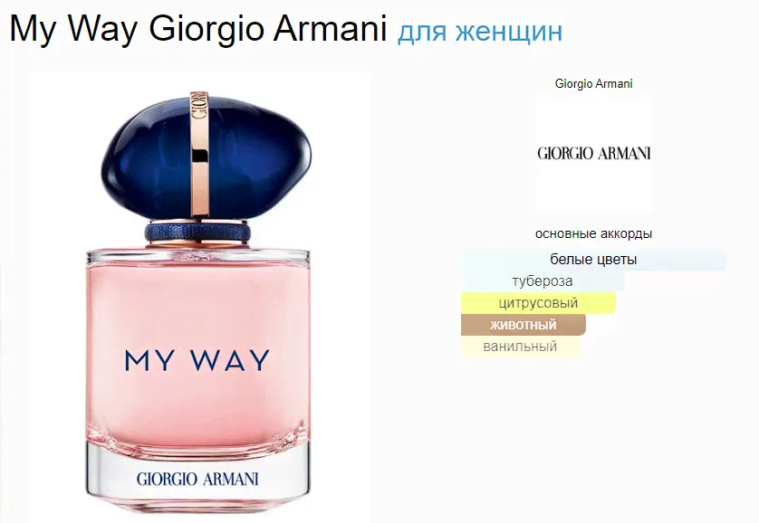 Giorgio Armani My Way edp 90ml (duty free парфюмерия)