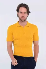 Футболка с воротником Giorgio Di Mare, желтый GD-22-01-MUSTARD | синапено жълто