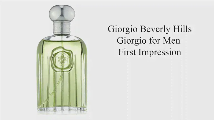 Giorgio Beverly Hills Giorgio For Men - First Impression