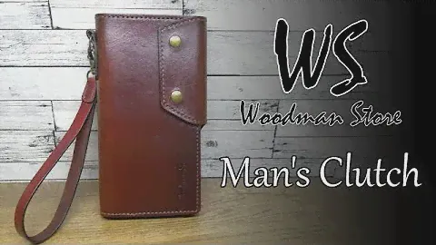 Мужской клатч из натуральной кожи | Woodman Store | Ручная работа