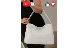 Сумка тоут GIORGIO FERRETTI, фактура зернистая, белый