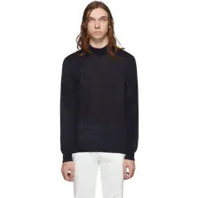 Giorgio Armani Navy Cashmere Sweater
